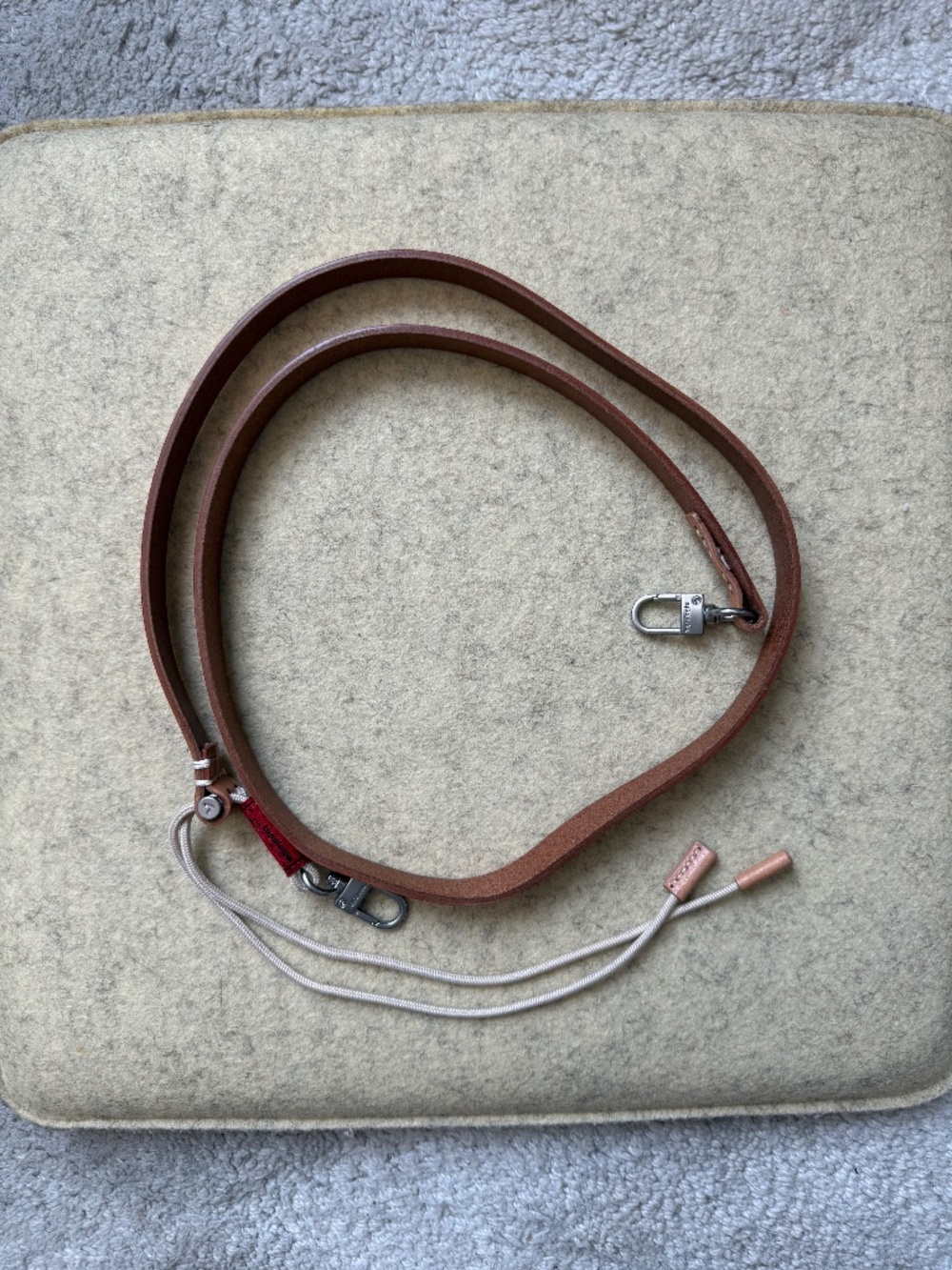 [NWOT] Topologie Adjustable Leather Bag Strap in Chestnut